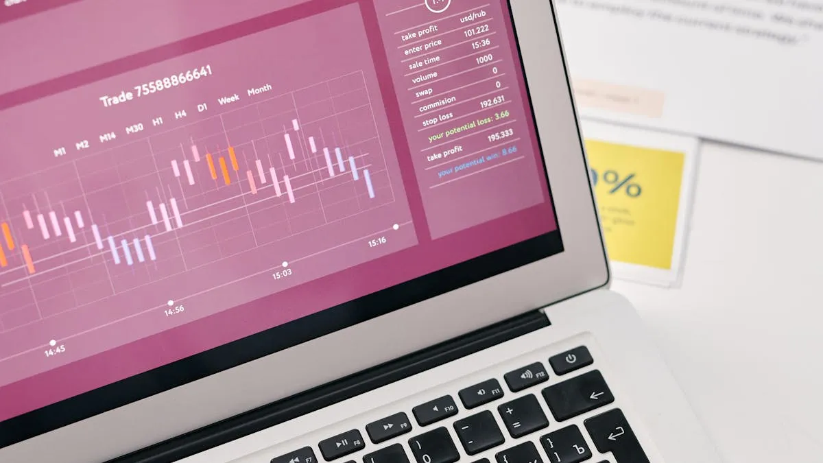 Pantalla con gráficos de analítica digital mostrando datos de rendimiento de campañas publicitarias